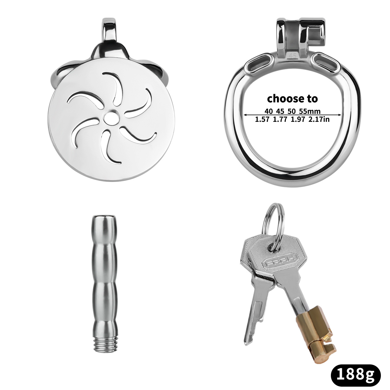 Fire Wheel Flat Stainless Steel Cage