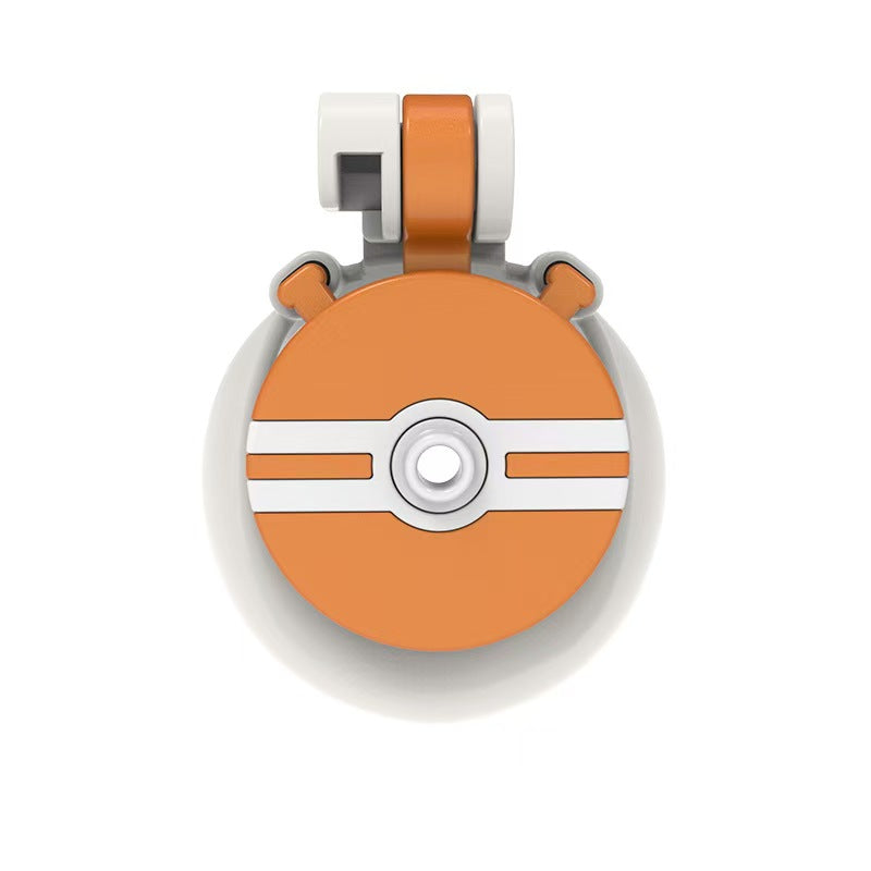 Round Resin Flat Chastity Cage in Red White or Orange