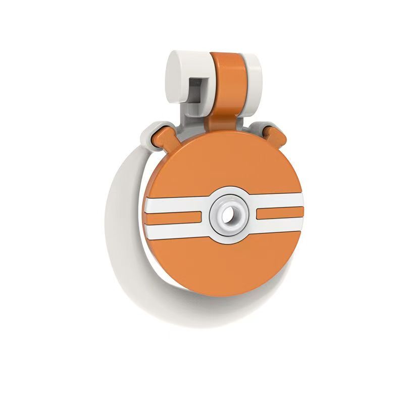 Round Resin Flat Chastity Cage in Red White or Orange