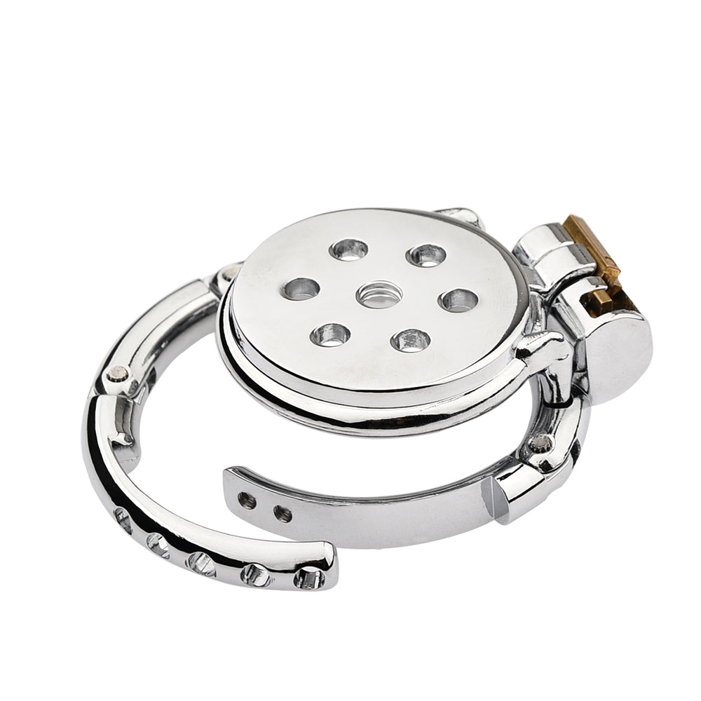 Gatling Flat Adjustable Chastity Cage