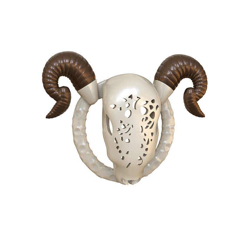 Detachable Horn Goat Chastity Cage