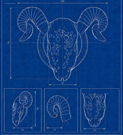 Detachable Horn Goat Chastity Cage
