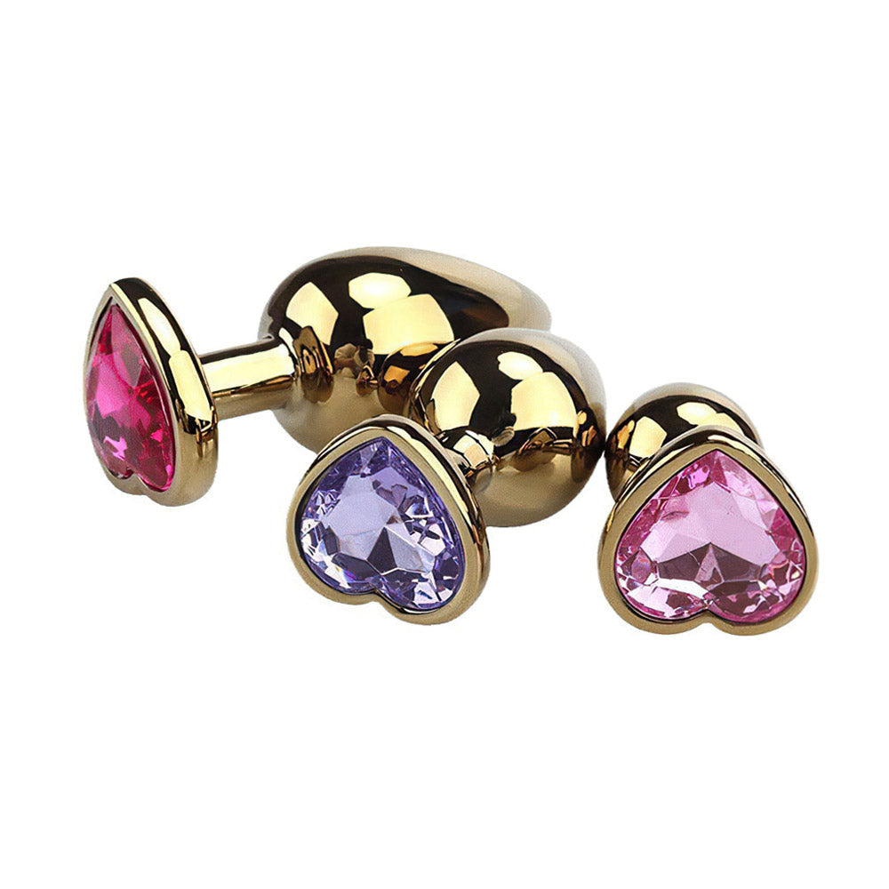 Gold Butt Plug (3 Items)
