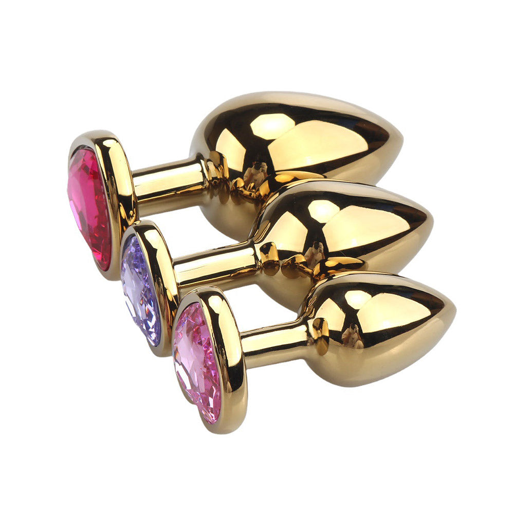 Gold Butt Plug (3 Items)