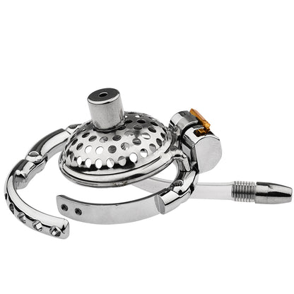 Honeycomb Hole Flat Adjustable Chastity Cage