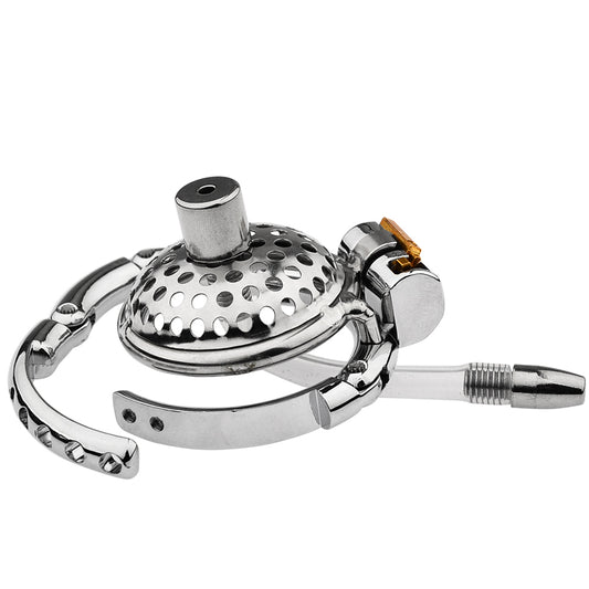 Honeycomb Hole Flat Adjustable Chastity Cage