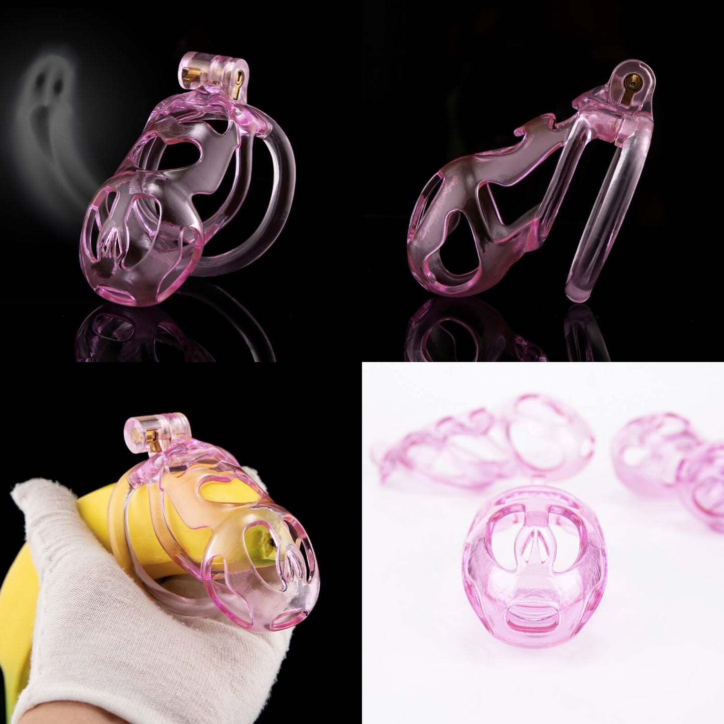 Ice Ghost Lightweight 3D Cobra Chastity Cage