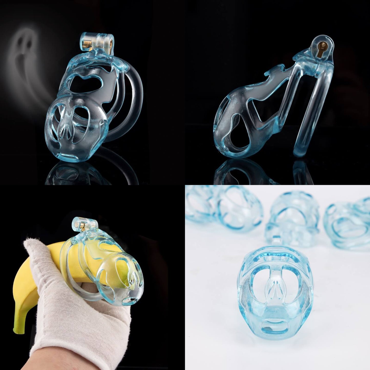 Ice Ghost Lightweight 3D Cobra Chastity Cage