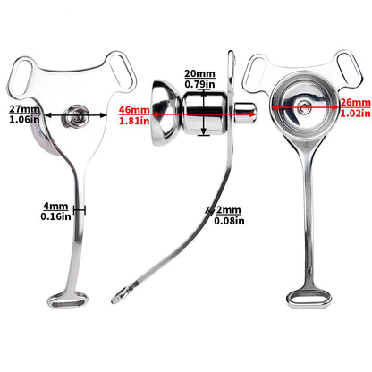 Sissy Butterfly Inverted Chastity Cage