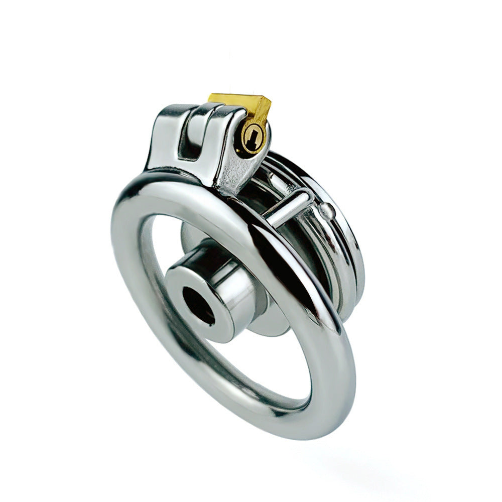 Stainless Steel Inverted Chastity Cage with Urine Hole