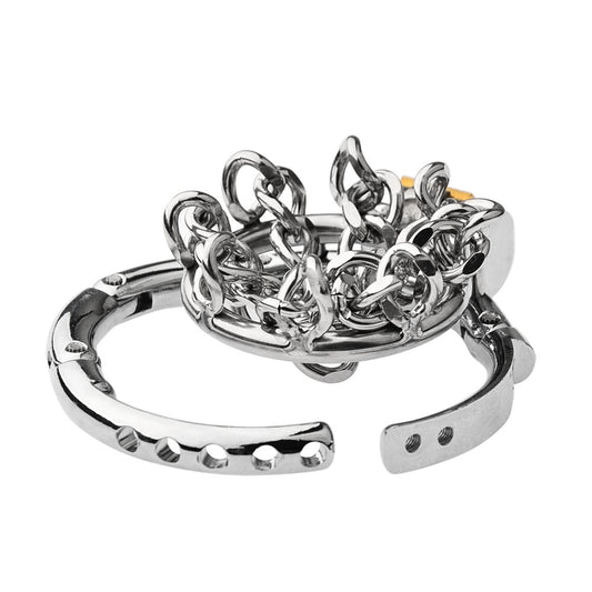 Iron Chain Adjustable Chastity Cage