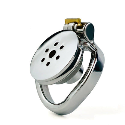 Stainless Steel Inverted Chastity Cage with Urine Hole