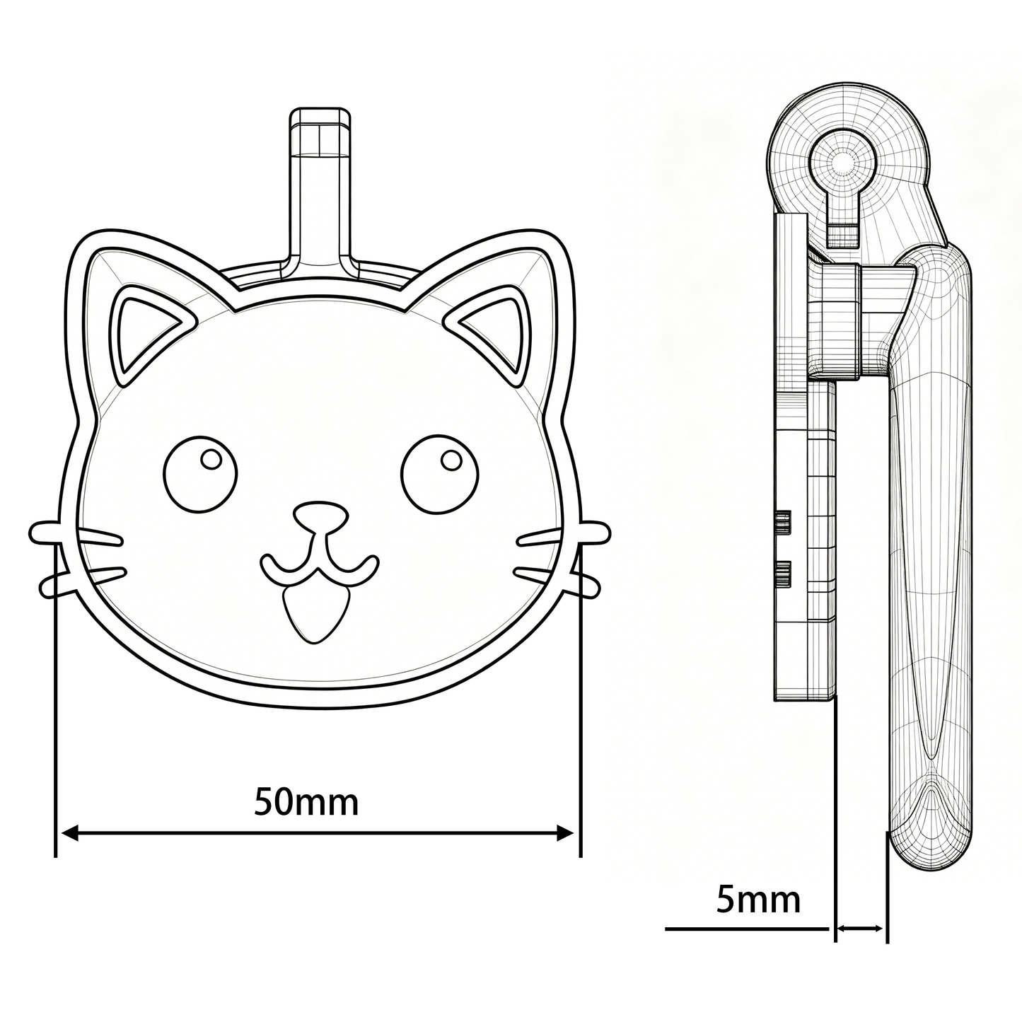Flat Kitten Chastity Cage