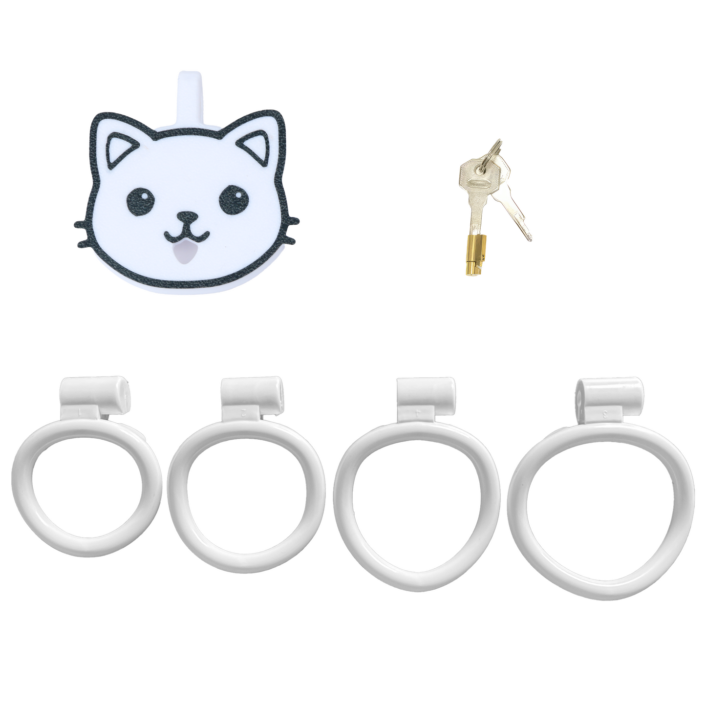 Flat Kitten Chastity Cage