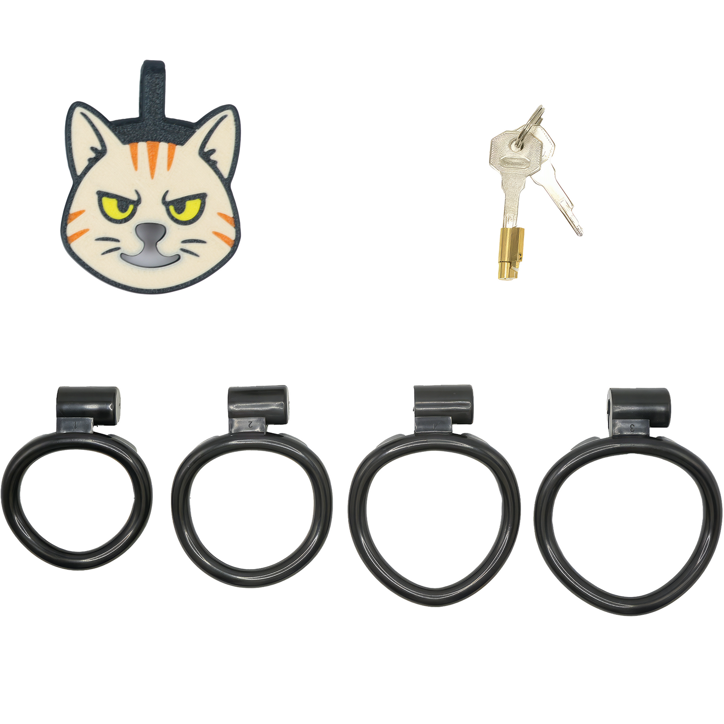Flat Kitten Chastity Cage