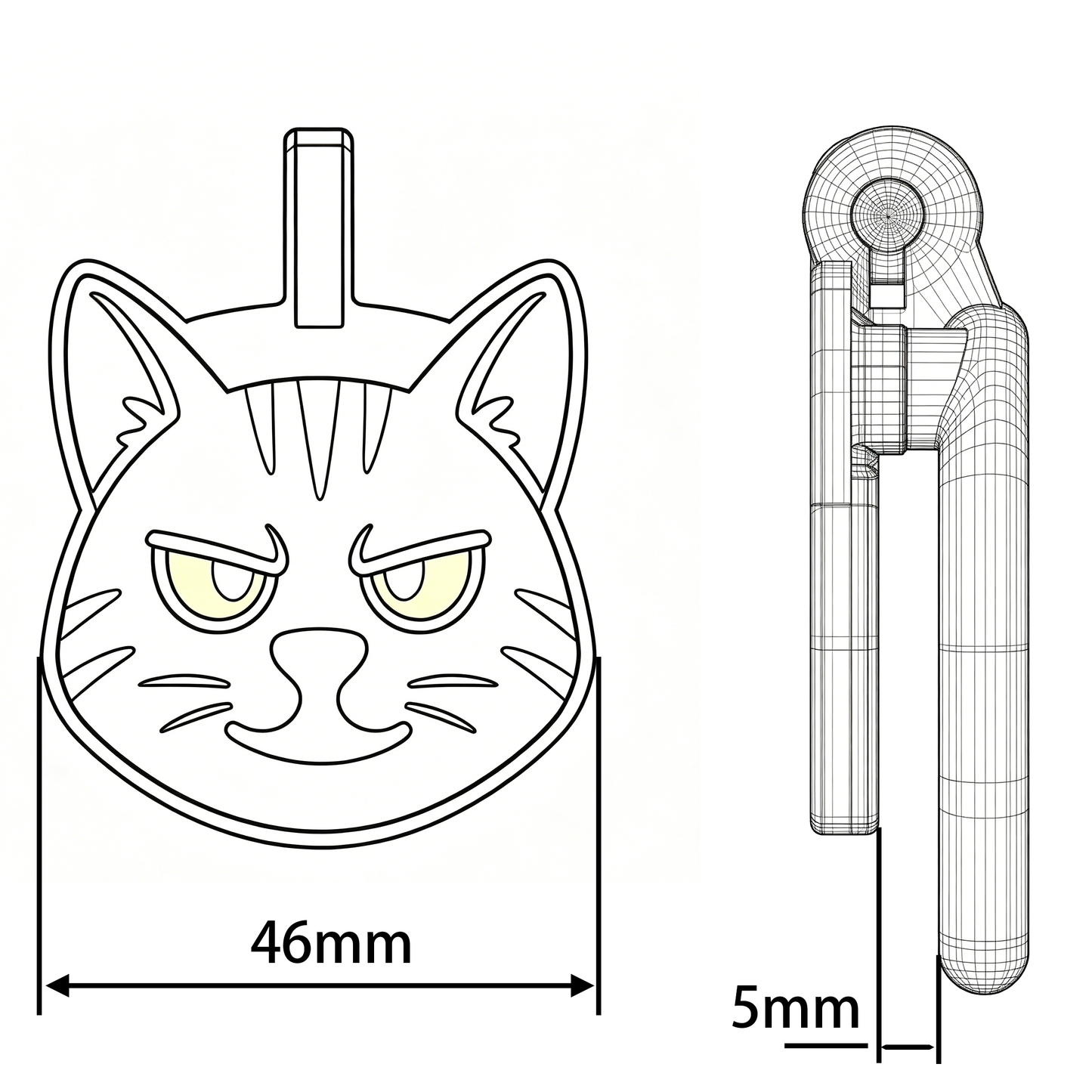 Flat Kitten Chastity Cage