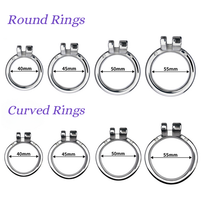 Pink/Blue Butterfly Inverted Chastity Cage