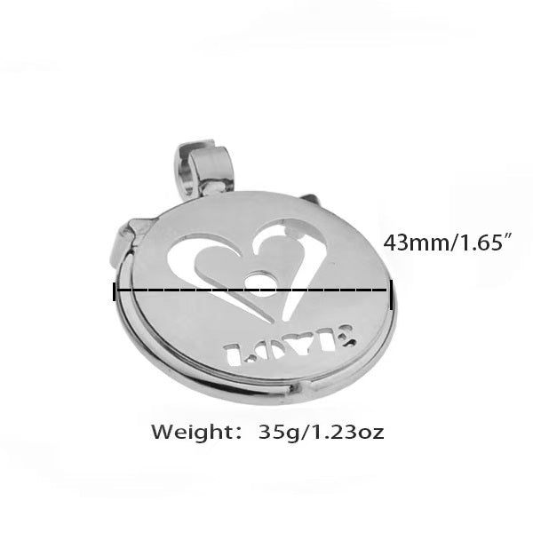 Love Heart Flat Adjustable Chastity Cage