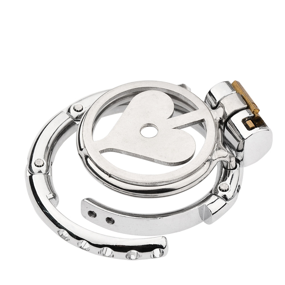 Love Pore Flat Adjustable Chastity Cage 2