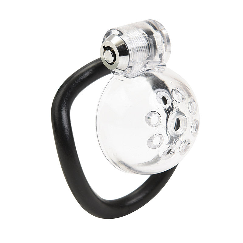 Male Chastity Denial With Clear Cage
