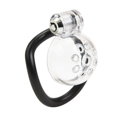 Male Chastity Denial With Clear Cage