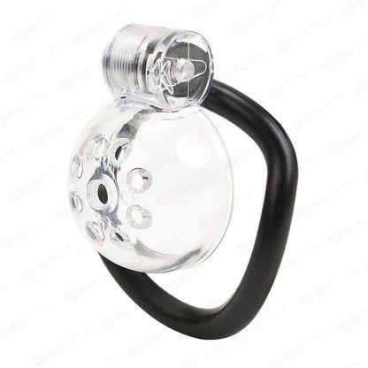 Male Chastity Denial With Clear Cage