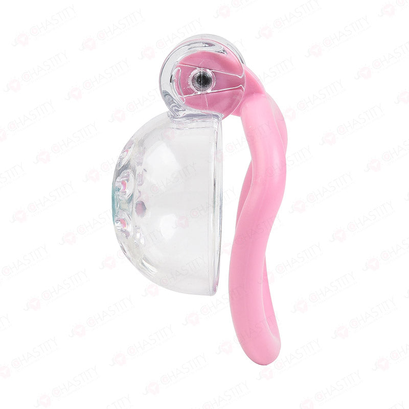 Male Chastity Denial With Clear Cage