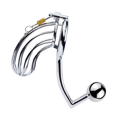 Male Chastity Device With Anal Hook