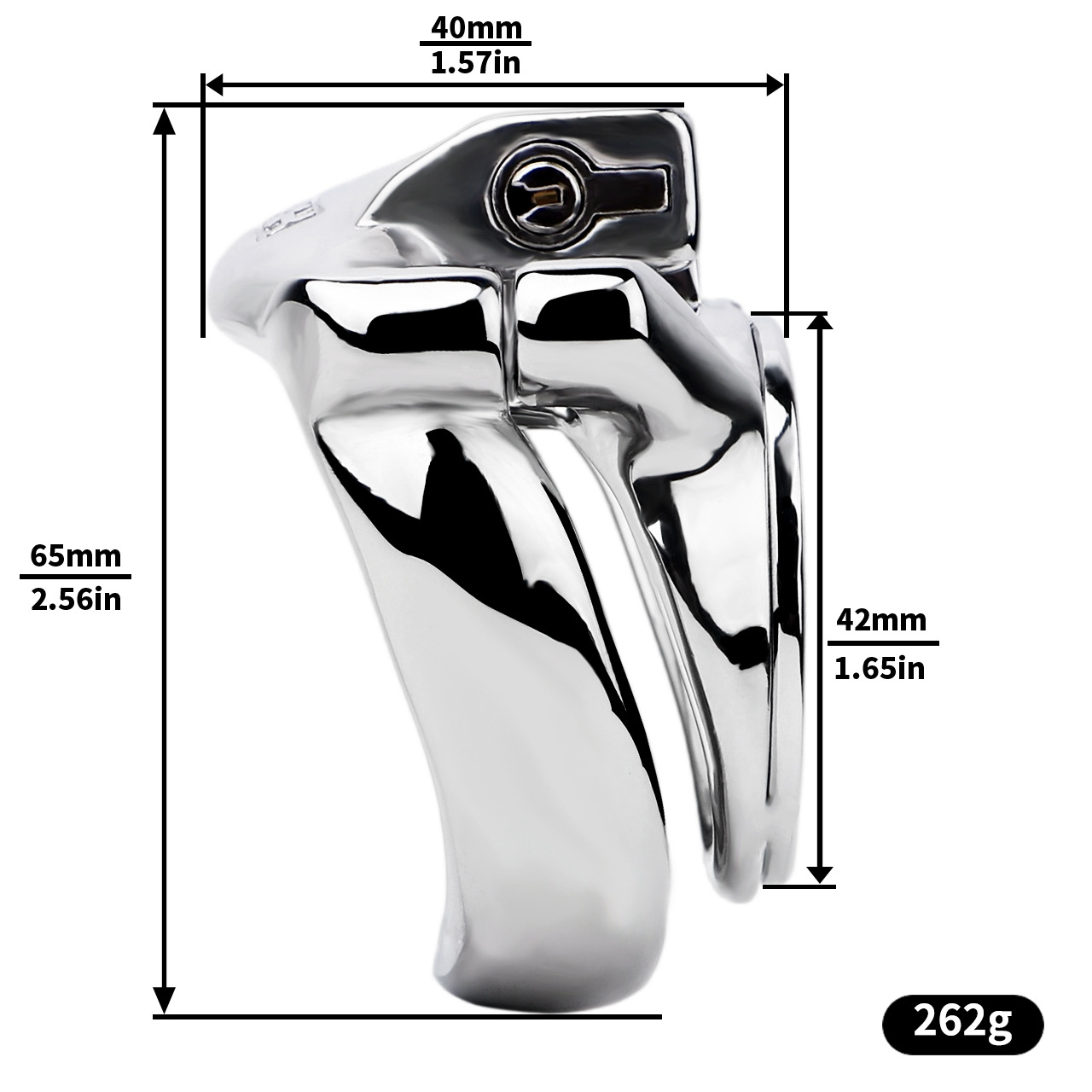 Flat & Breathable Male Chastity Cage