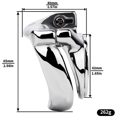 Flat & Breathable Male Chastity Cage