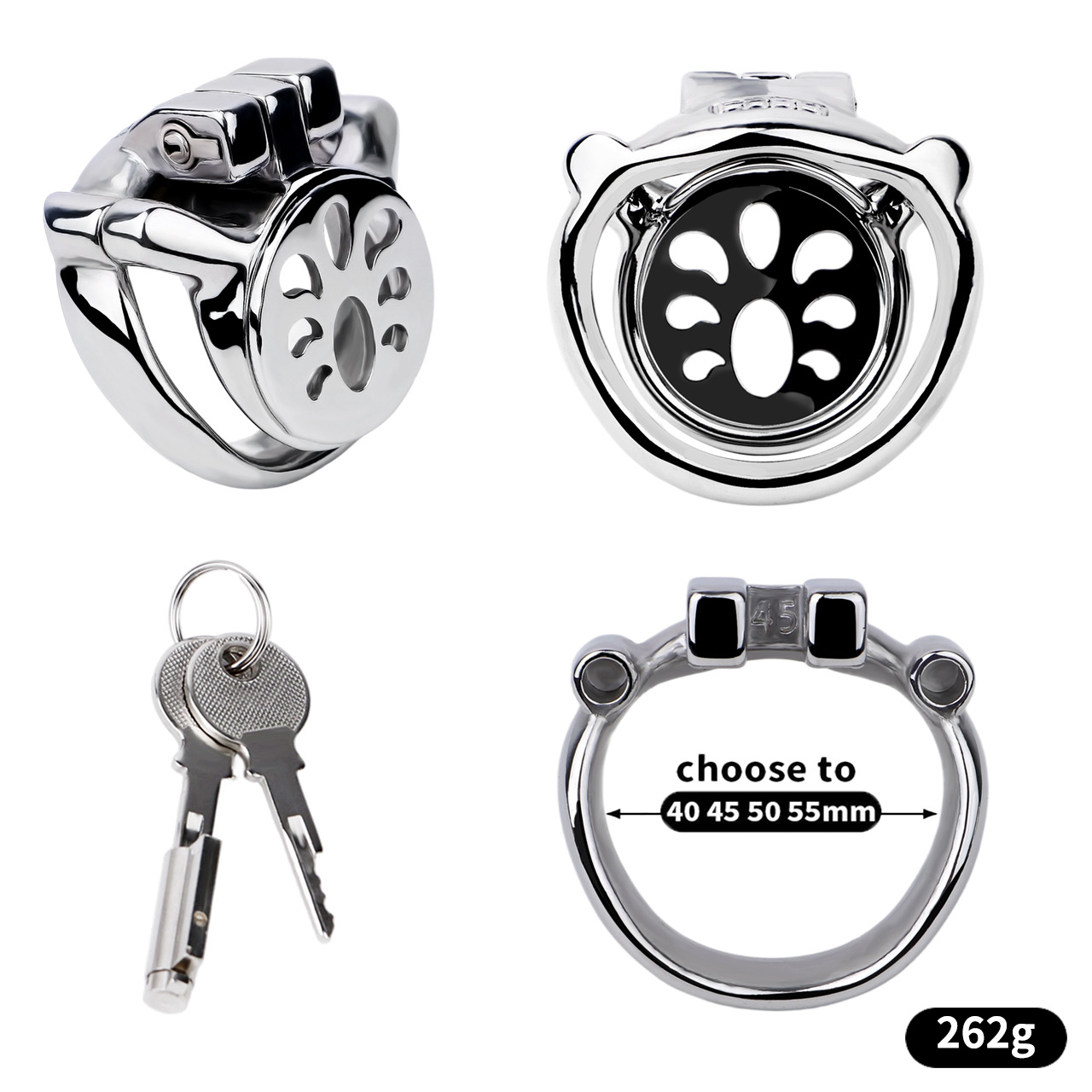Flat & Breathable Male Chastity Cage