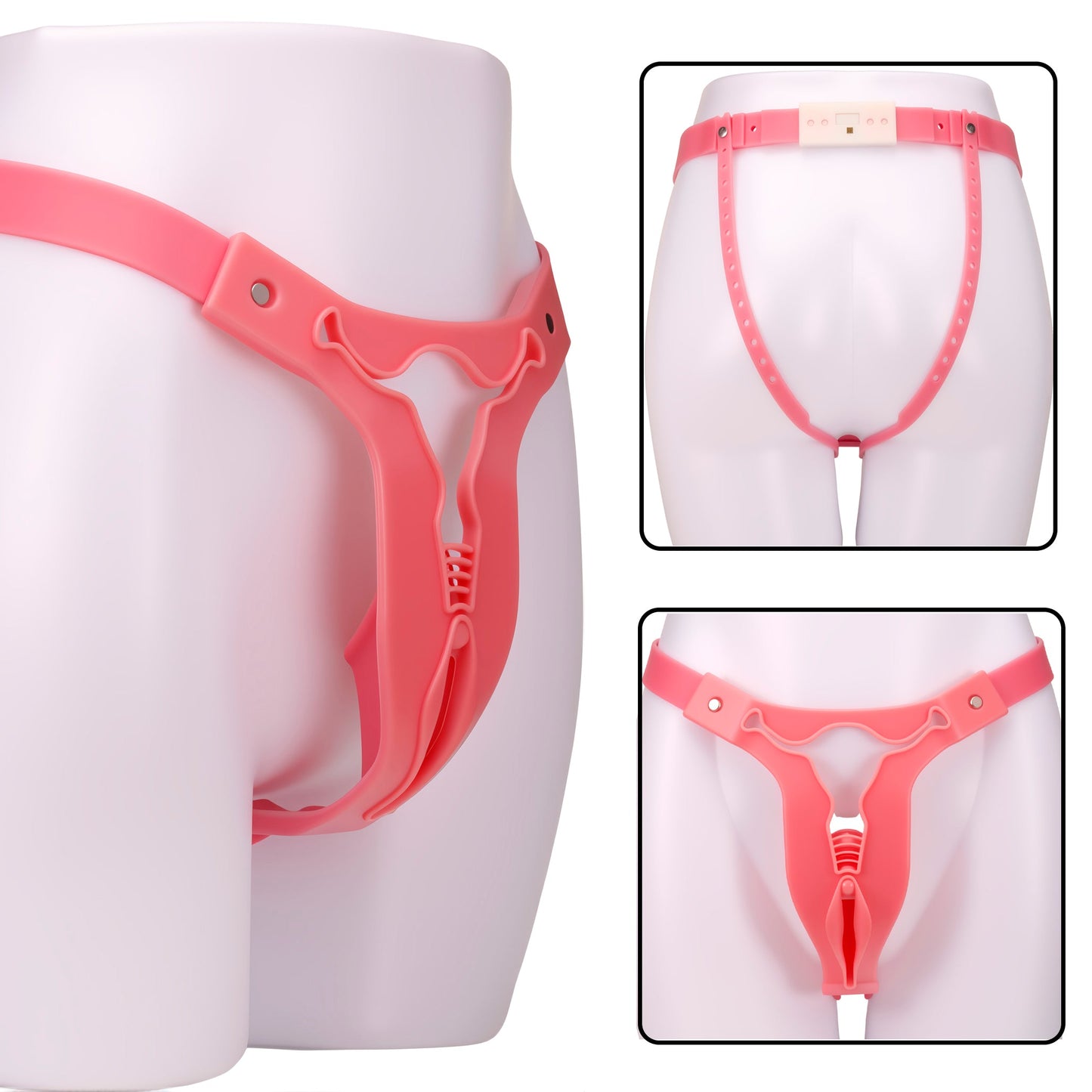 Pink Cross-Dressing Chastity Belt for Men