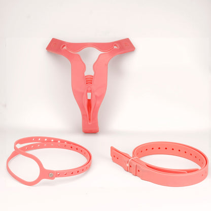 Pink Cross-Dressing Chastity Belt for Men