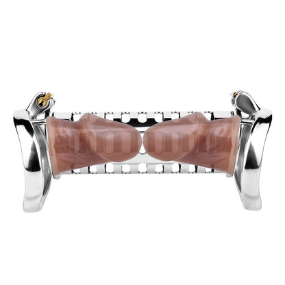 Metal Double Ended Chastity Cage