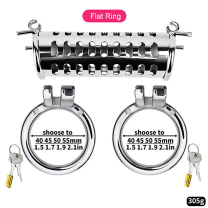 Metal Double Ended Chastity Cage