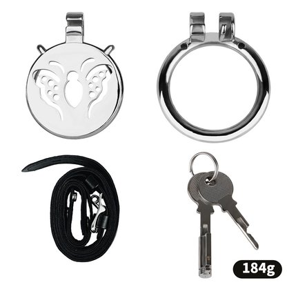 Metal Butterfly Chastity Cage for Sissy
