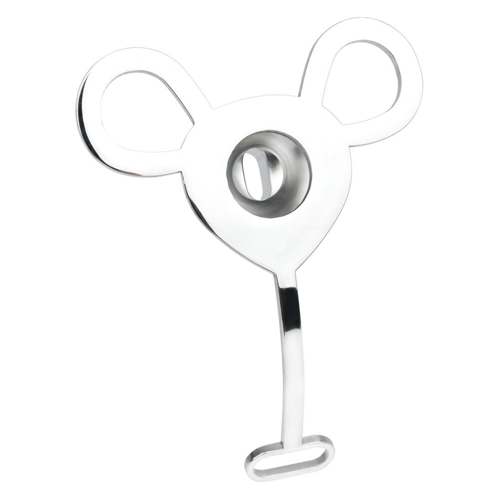 Small Inverted Male Chastity Cage with Faux Leather Belt