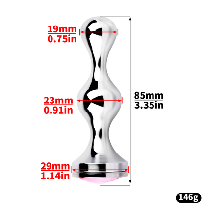 Sexy Shell Chastity Belt with Anal Plug and Urethral Catheter