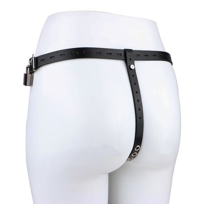 Sexy Shell Chastity Belt with Anal Plug and Urethral Catheter