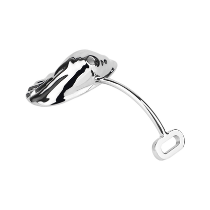 Sexy Shell Chastity Belt with Anal Plug and Urethral Catheter