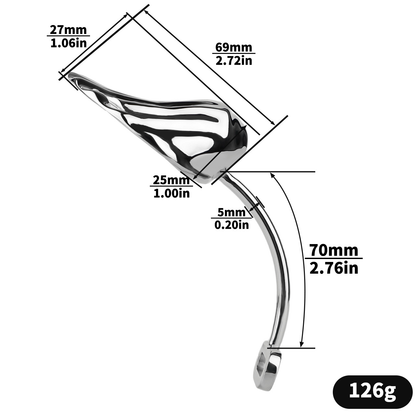 Sexy Shell Chastity Belt with Anal Plug and Urethral Catheter