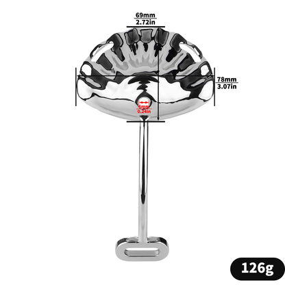 Sexy Shell Chastity Belt with Anal Plug and Urethral Catheter