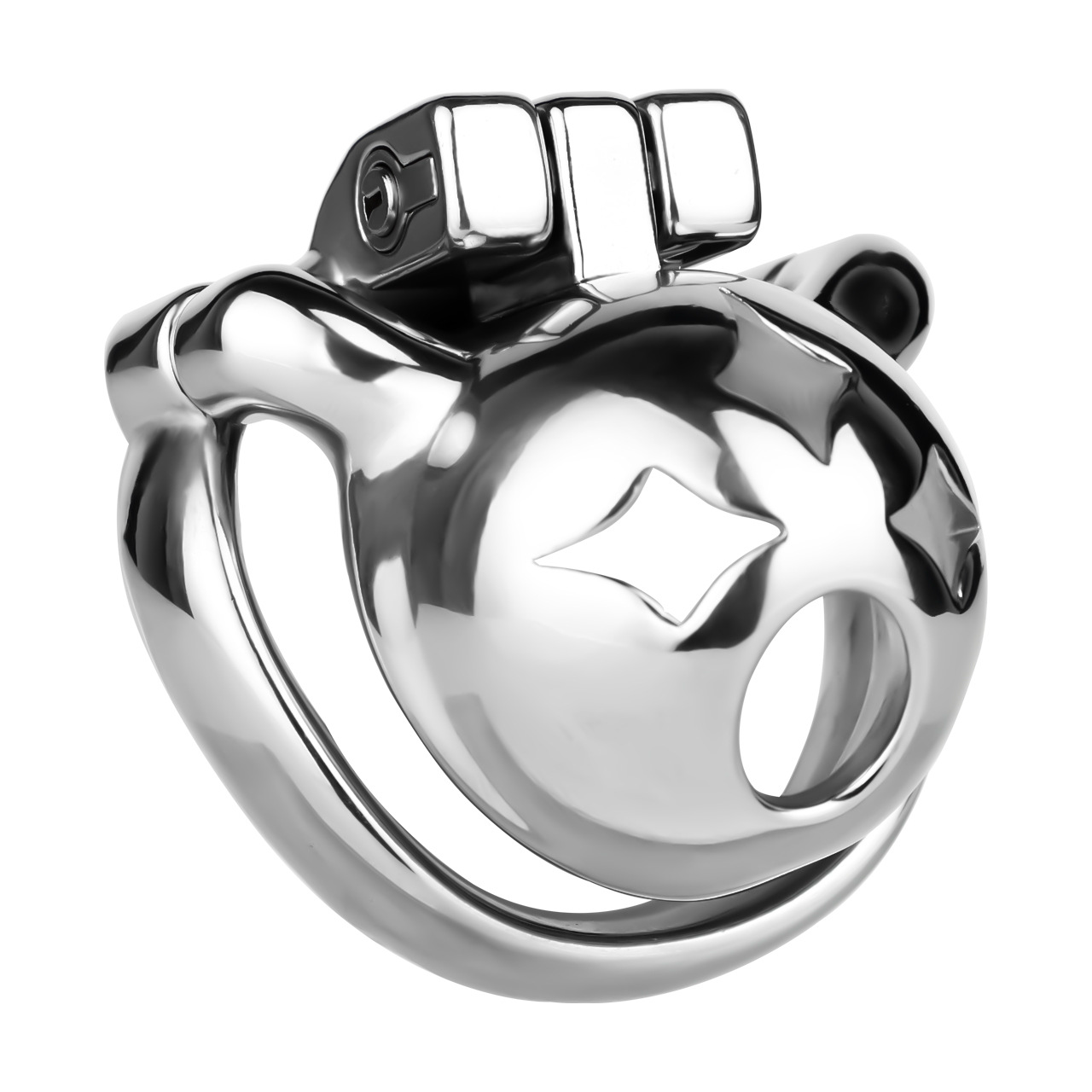 Small Metal Star Chastity Cage