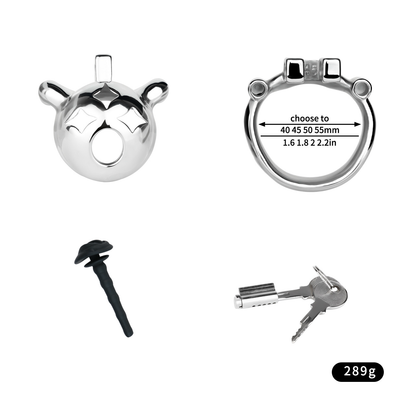 Small Metal Star Chastity Cage
