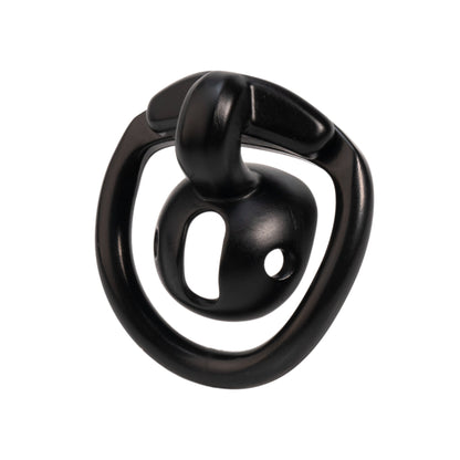 Black Mini Me negative chastity cage front view