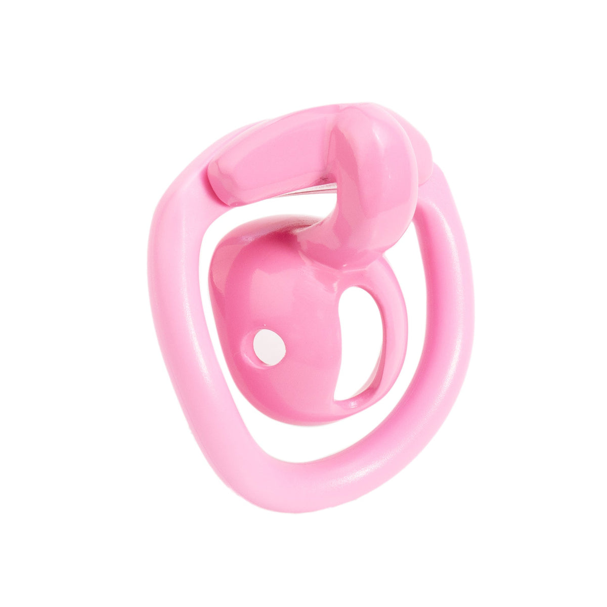 Pink Mini Me cage angled side view
