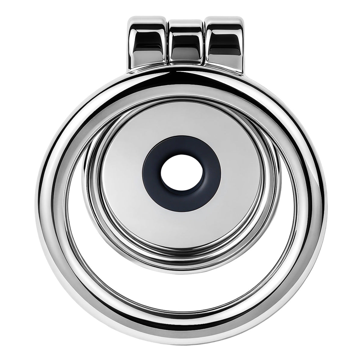 Mirror Polish Flat and Inverted Chastity Cage – flat cage rear view