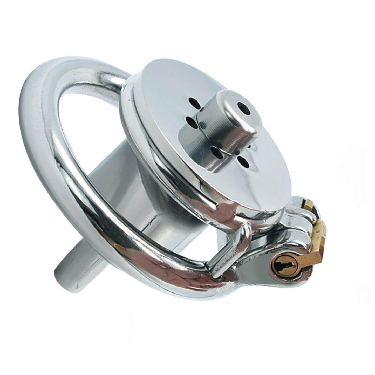 Small Inverted Chastity Cage with Removable Metal Catheter