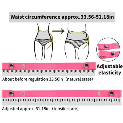 Discreet Flat Chastity Cage with Metal Catheter and Nylon Belt - Pink
