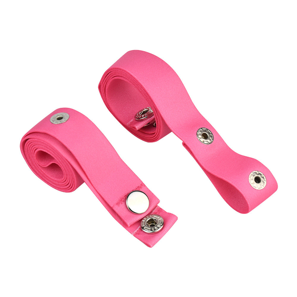 Discreet Flat Chastity Cage with Metal Catheter and Nylon Belt - Pink